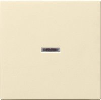 Лицевая панель Gira System55 для 1-кл. выключателя с подсветкой кремовый глянец